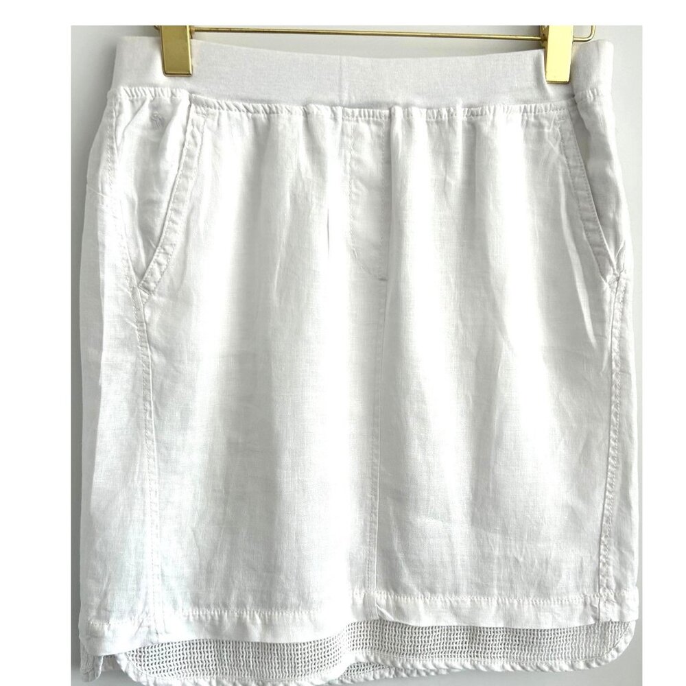 Sandwich Pure Linen White Skirt Sz 38 EU